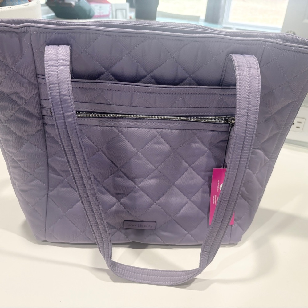 Vera Bradley Lavender Quilted Tote in Soft Purple